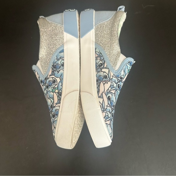 Disney Lilo & Stitch Girls Disney Ground Up Slip-on Shoe Kids 4 Light Blue White - Picture 6 of 8